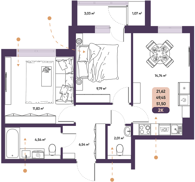 ЖК ПараПарк комфорт-класса, купить 2 комнатную квартиру