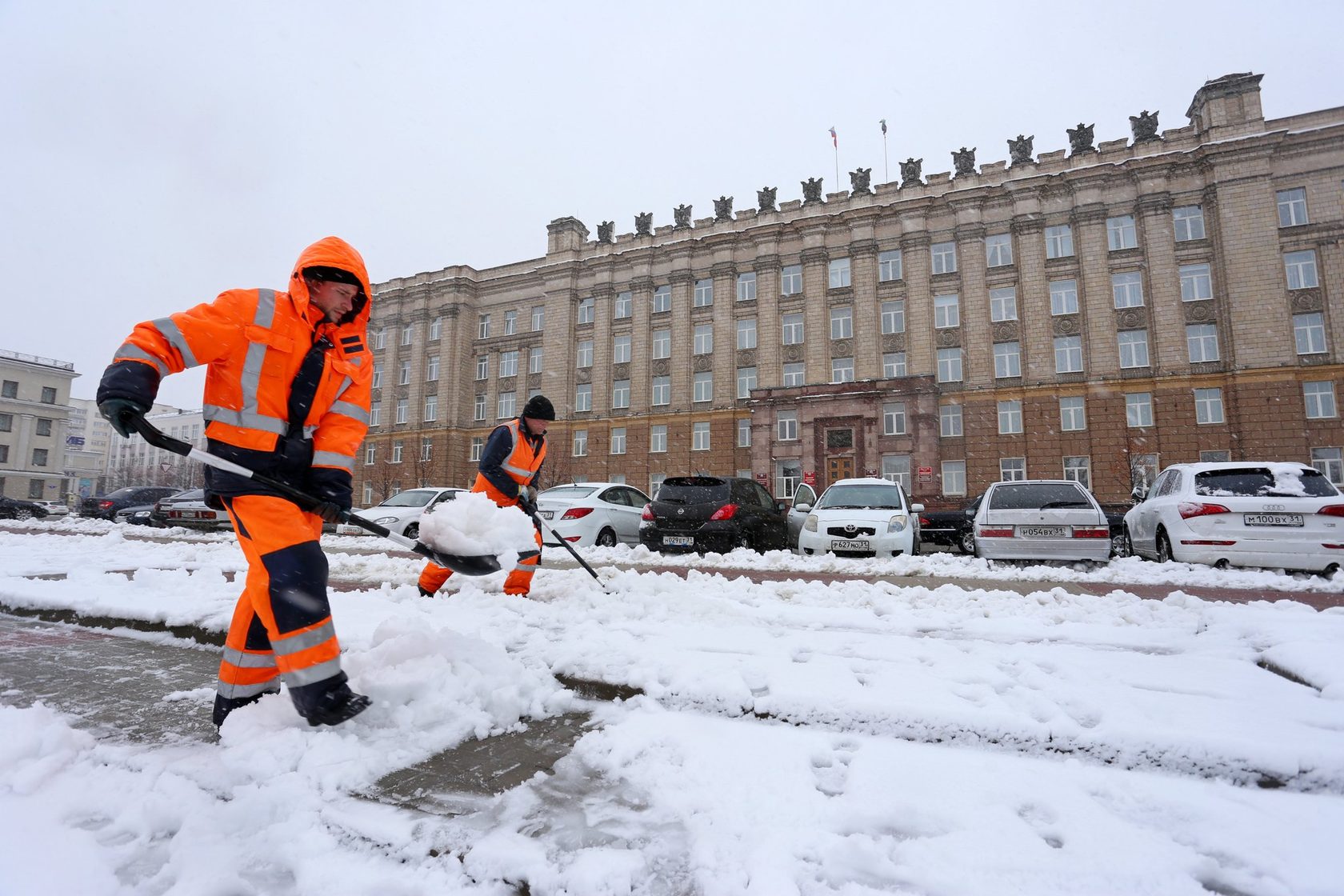 Картинка уборка снега