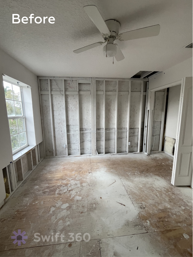 Swift360 - Handyman Orlando - Result job - Ceiling Drywall Repair - Before