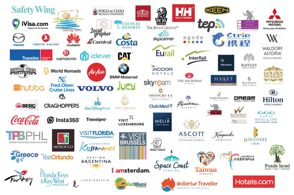 About Montenegro Digital Nomad Agency - Image showing the logos of al brands previously worked with
