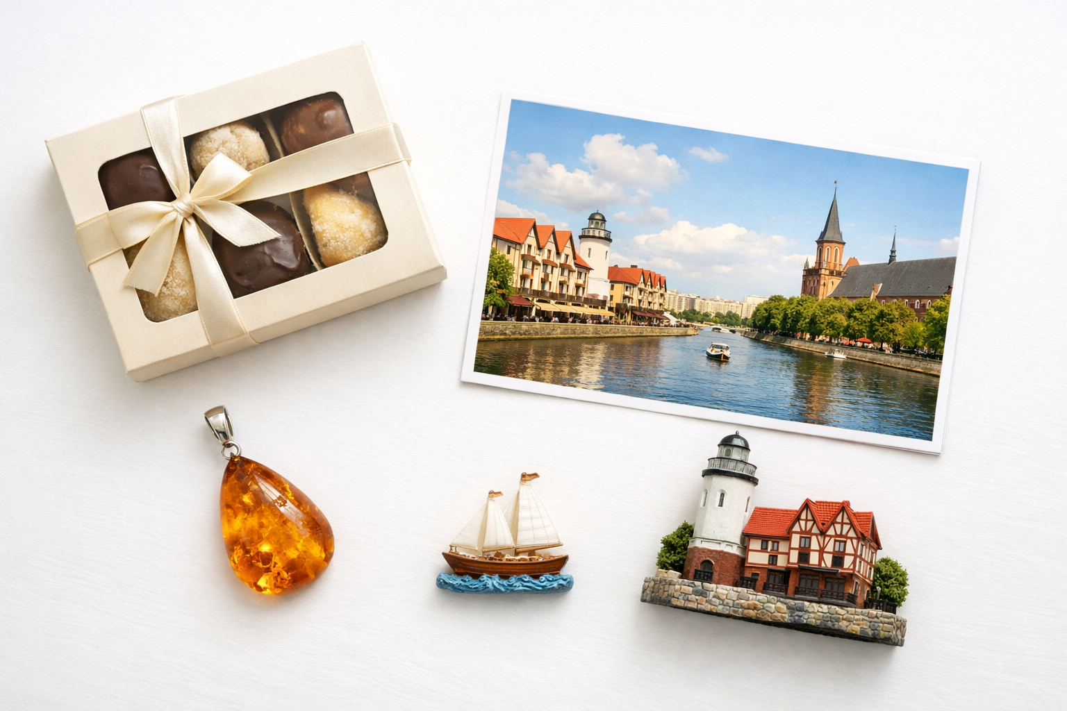 что привезти из Калининграда сувениры янтарь марципан