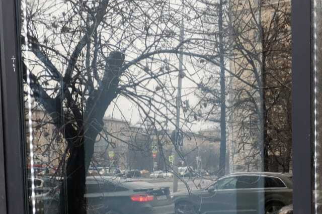 граффити на стекле после полировки Glass Gloss