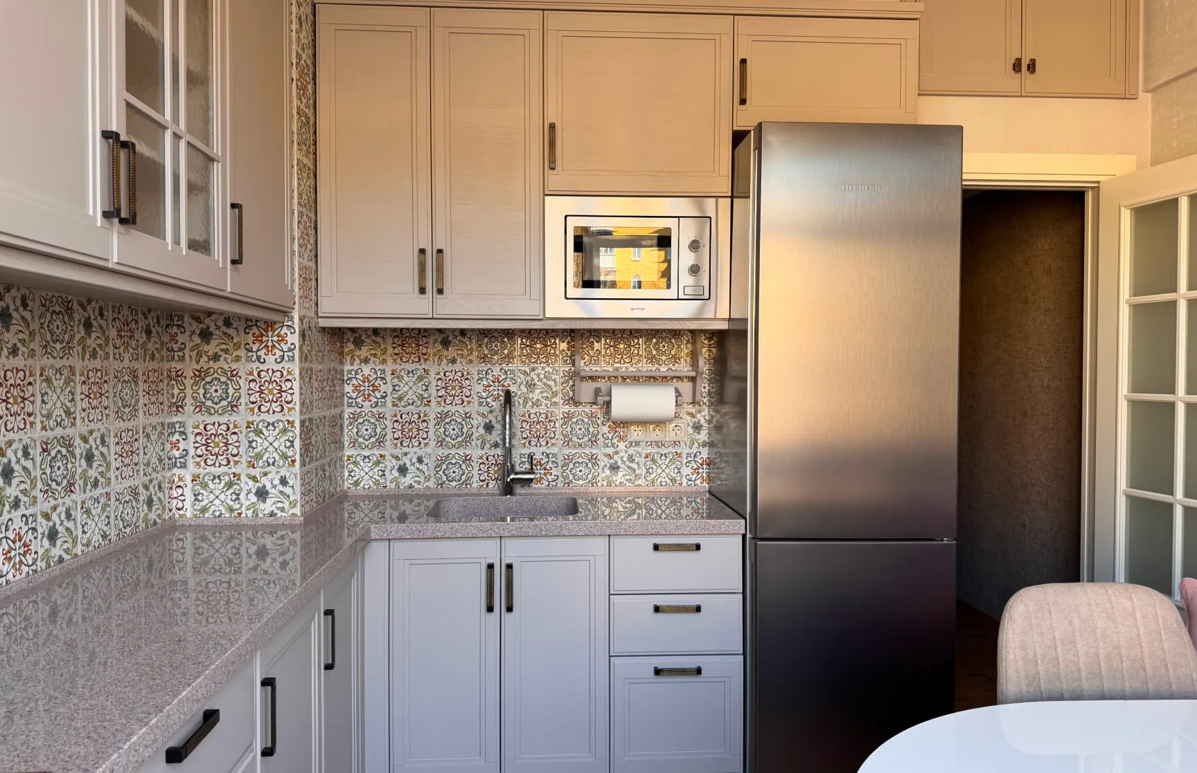 Кухня Фреда в цвете Экрю фото 1