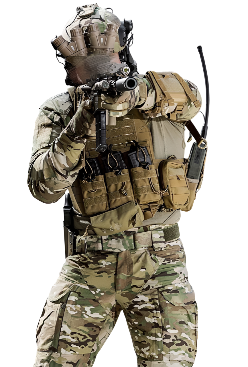 Снаряжение для перевозки армейского имущества: рюкзаки, подсумки, сумки.