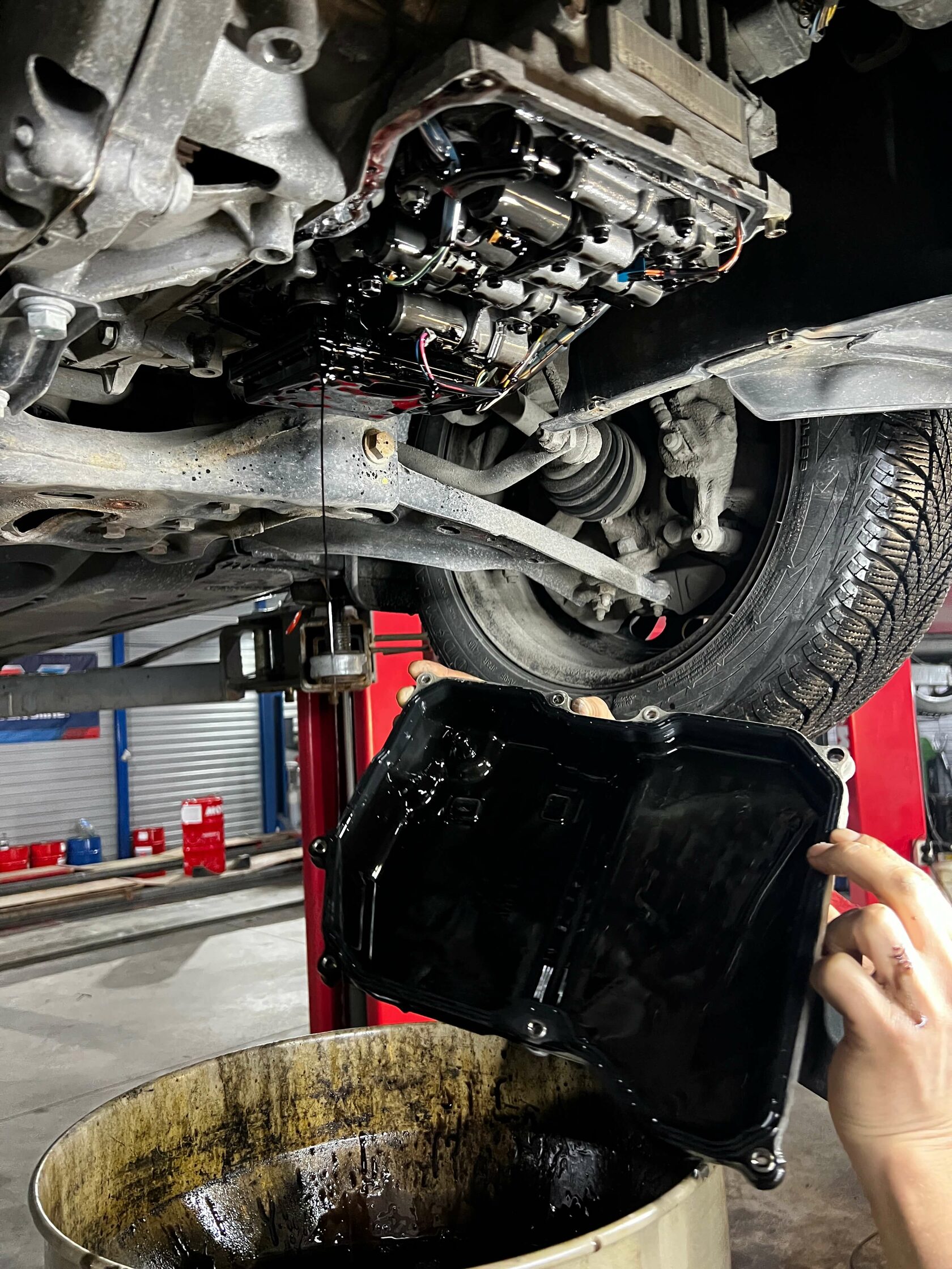 Снятие поддона АКПП Skoda Octavia