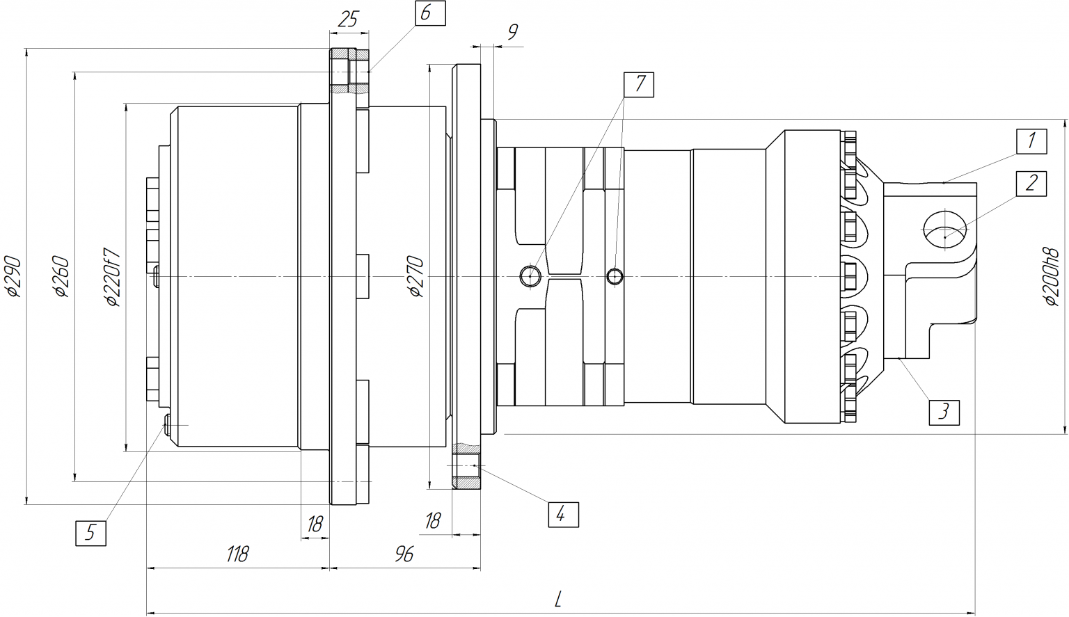 Габаритные и присоединительные размеры