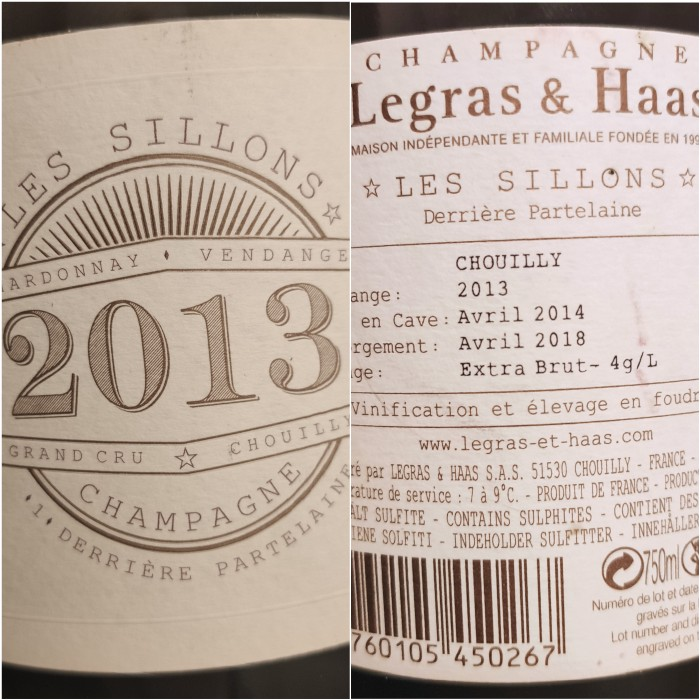 Champagne Legras & Haas Les Sillons 2013