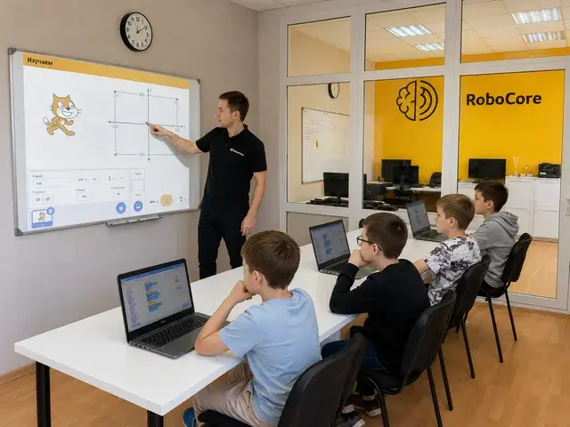 Разбираем алгоритм на занятии Scratch