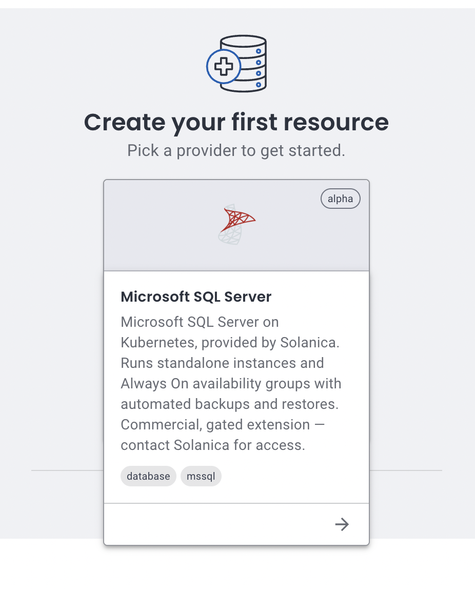 Solanica - Blog - OpenEverest UI with MSSQL Provider
