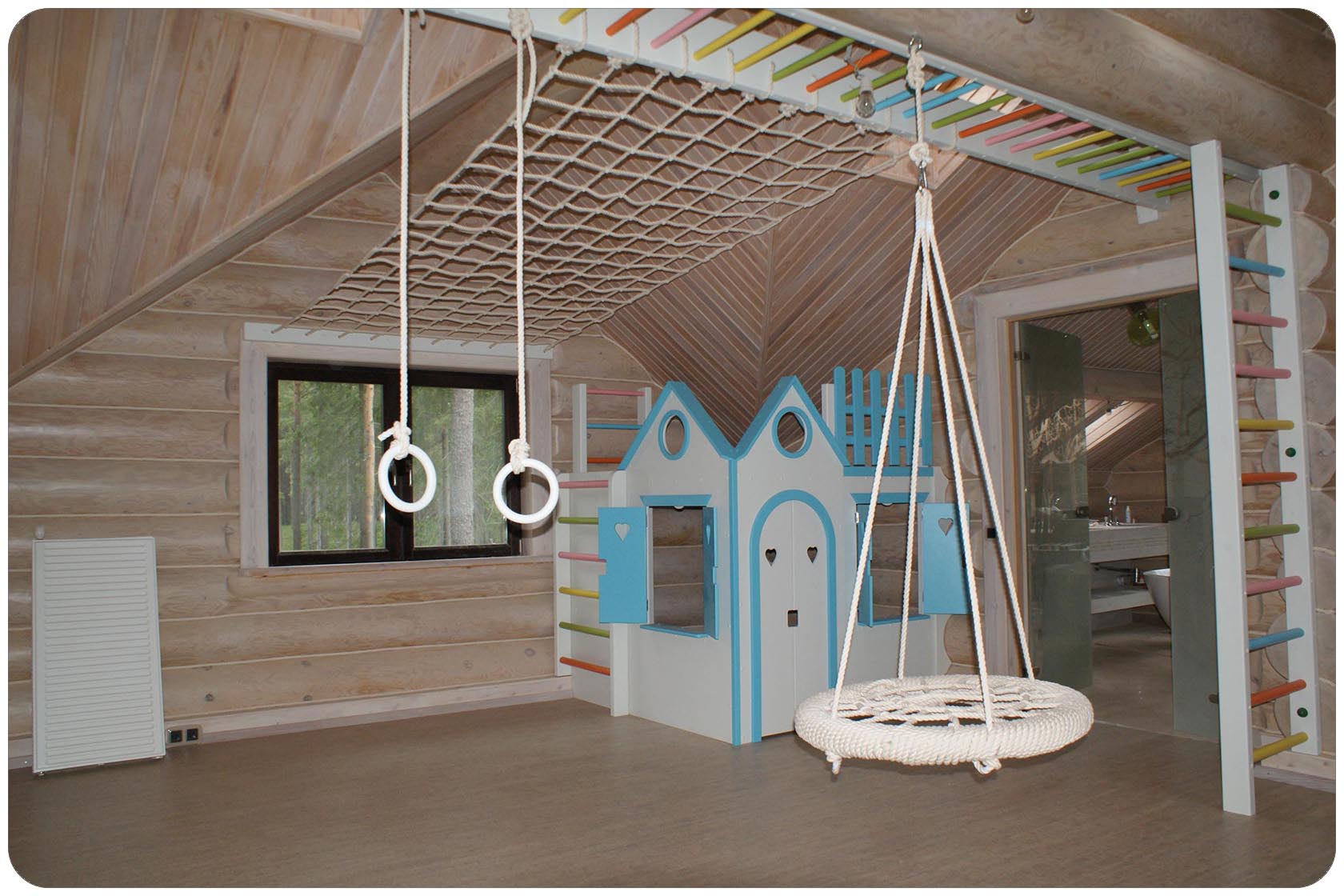 Изготовление детских игровых комнат с мебелью, комплексами, домиками на заказ в компании МнеДомик.