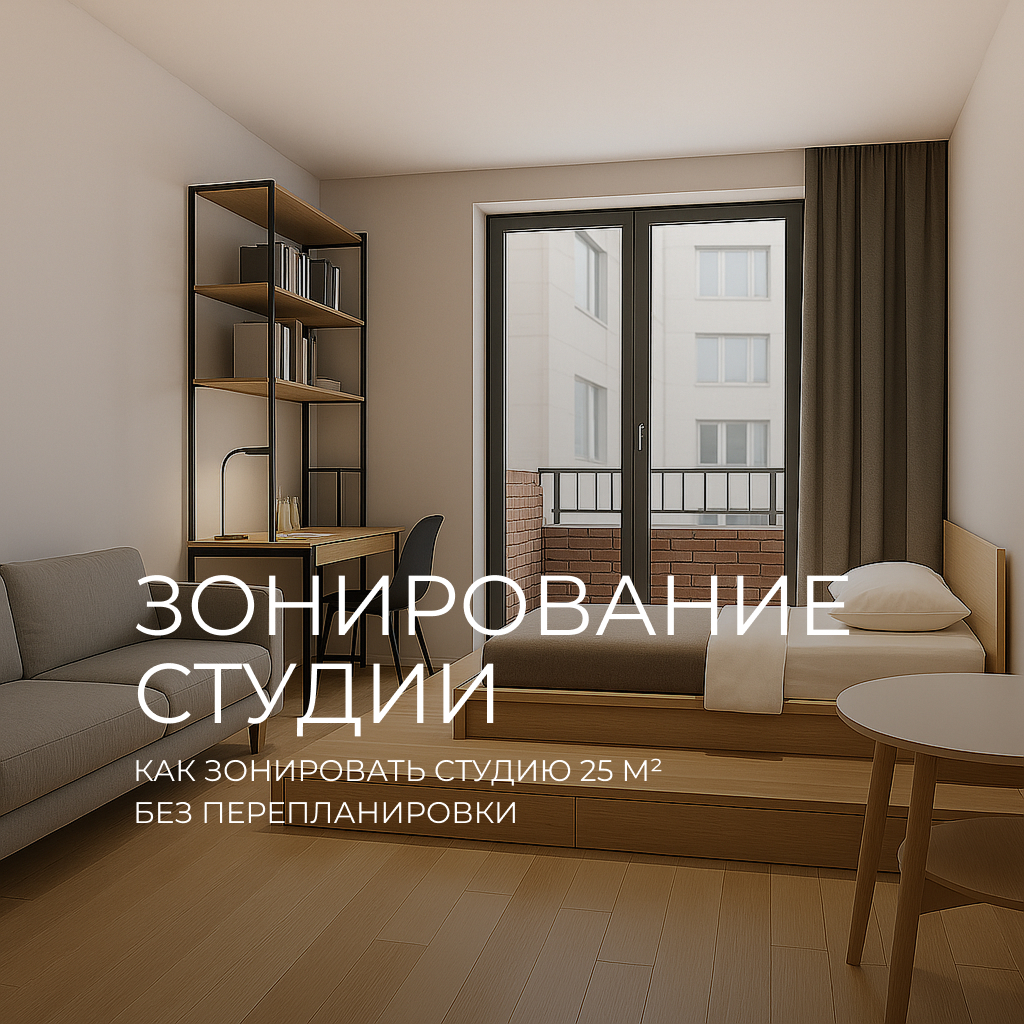 Современное здание с панорамными окнами и компактным балконом, вид с улицы. Пример внешней архитектуры, отражающей продуманное зонирование квартиры-студии.