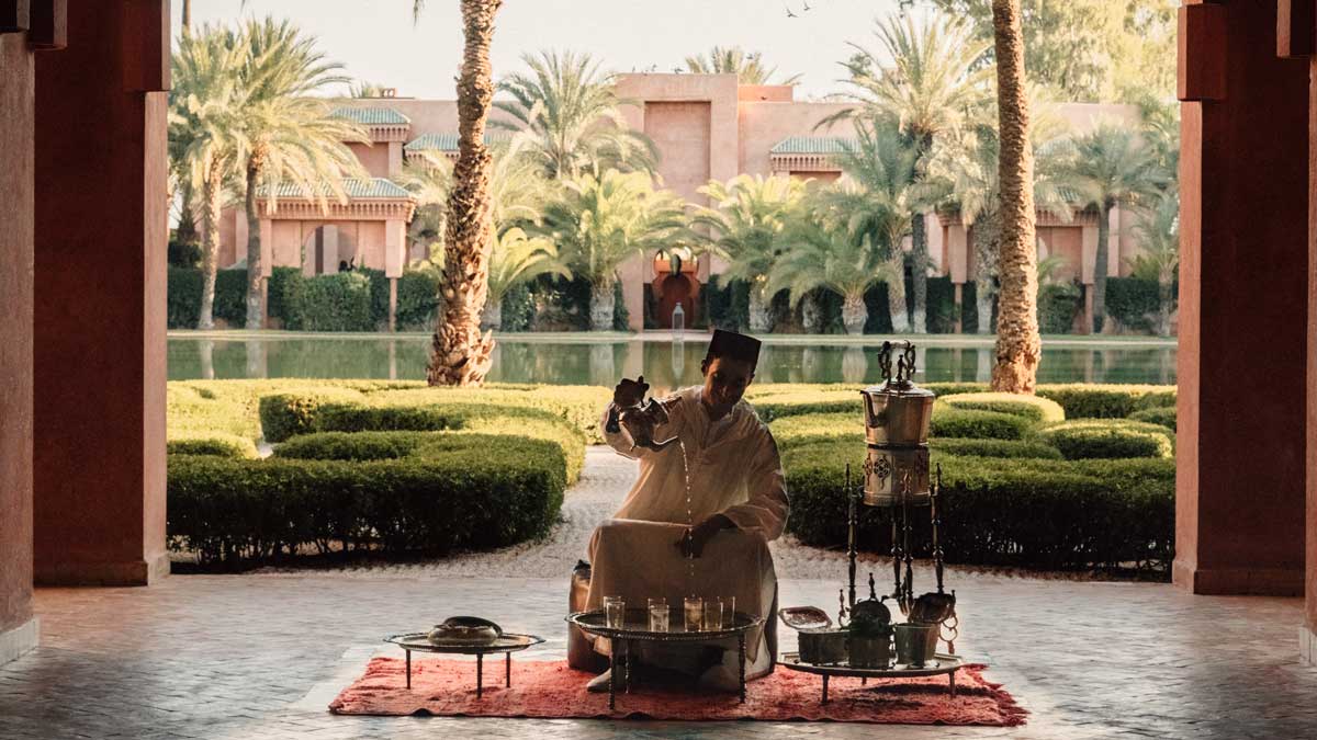 Люксовый отель Amanjena в Марракеше