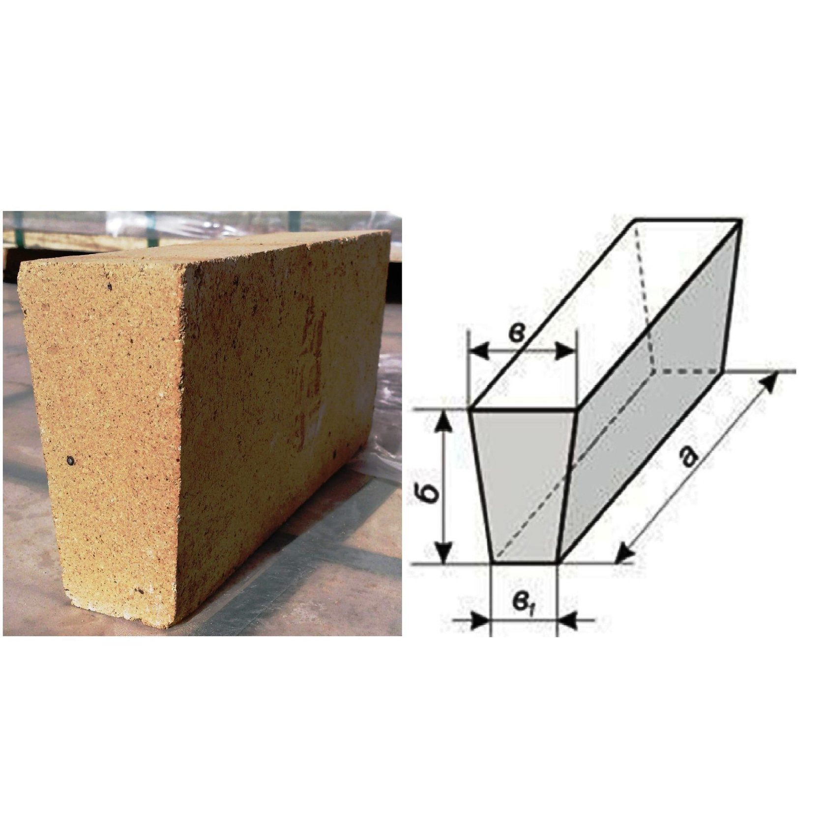 Кирпич шамотный ШБ 44
