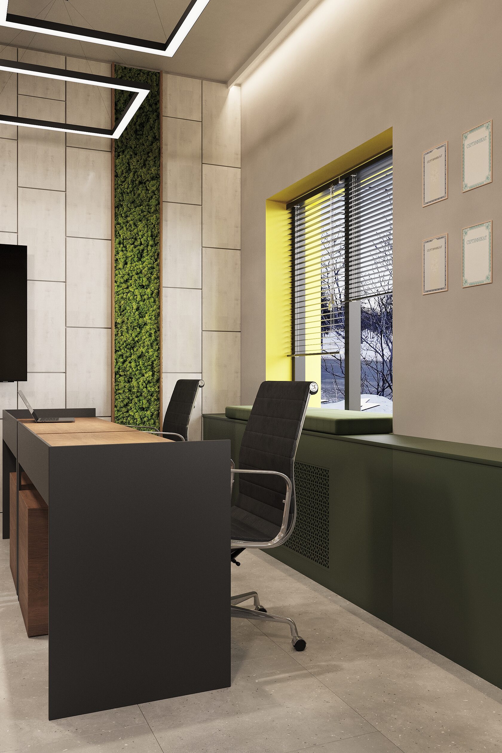 обшитый подоконник из мдф панелей 