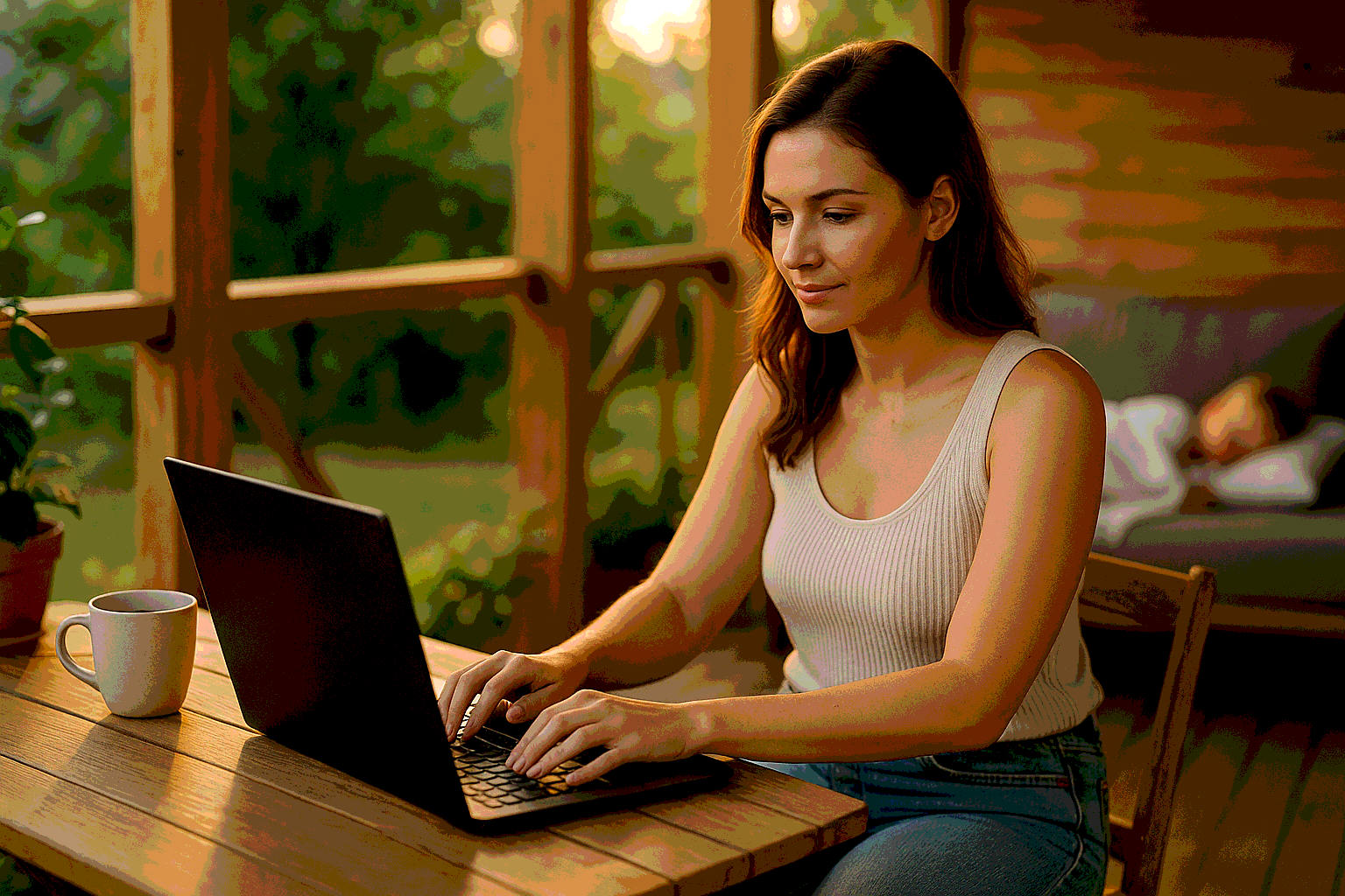 Как выглядит утро человека на удалёнке