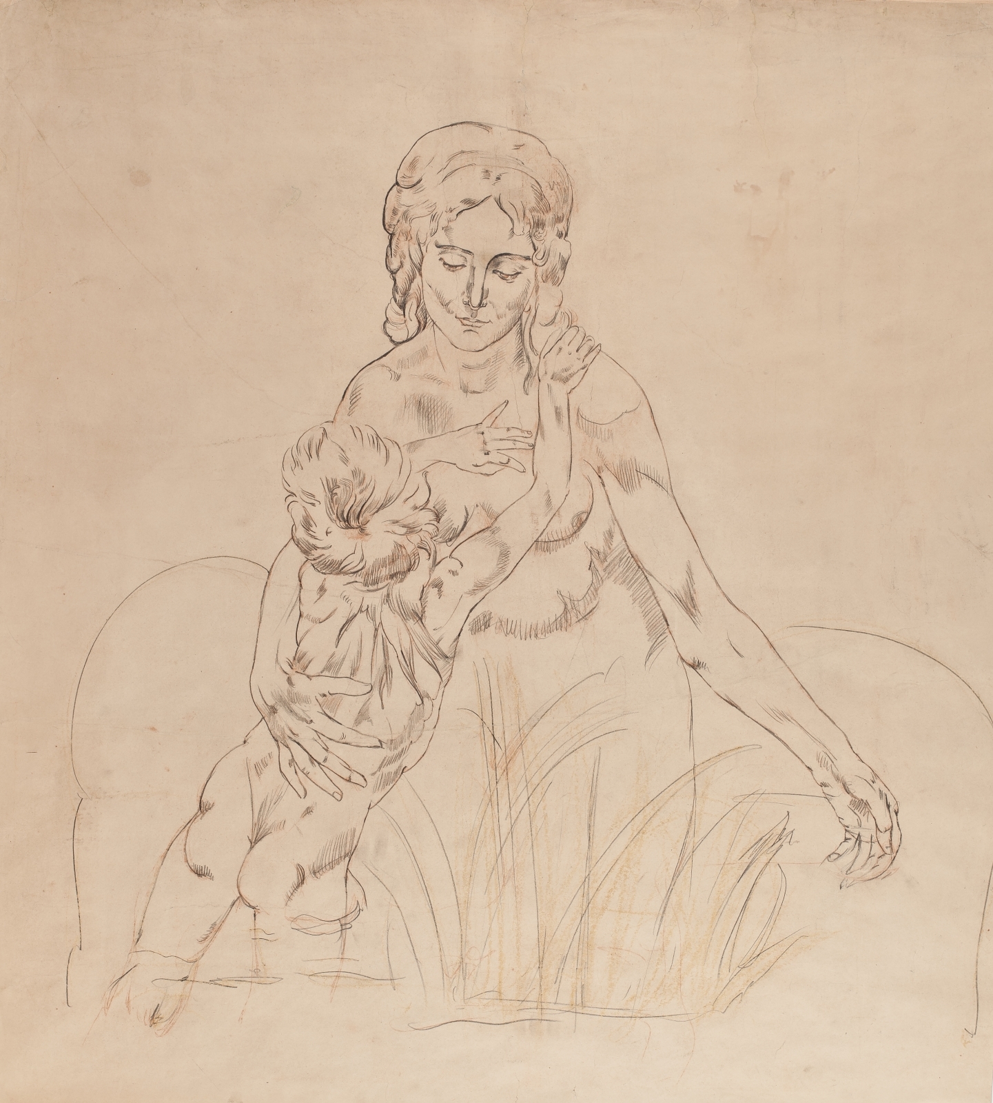 Мадонна с младенцем. Эскиз. 1909–1911 