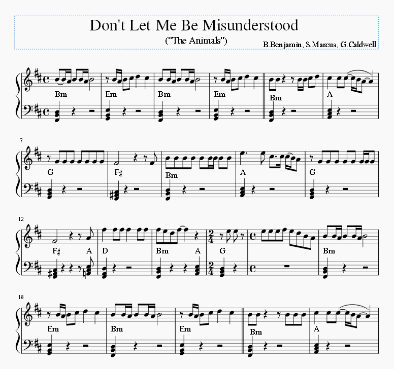 Don't Let Me Be Misunderstood