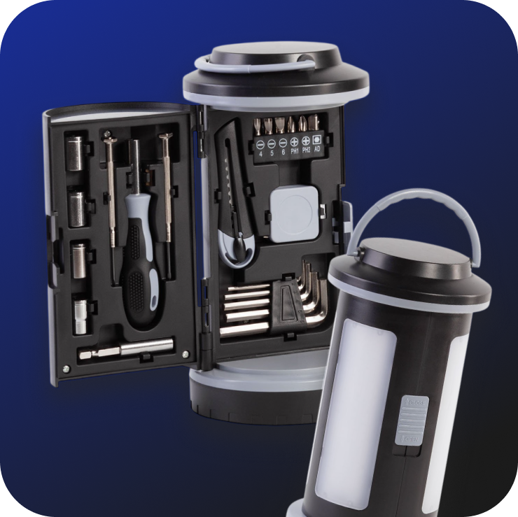 Набор инструментов с фонарем «Pod»