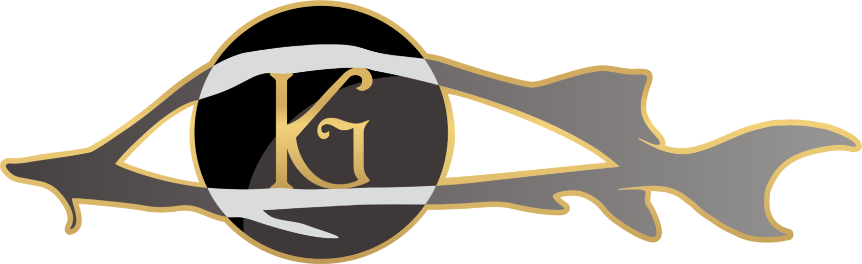 Логотип рыбной фермы семьи Калмыковых