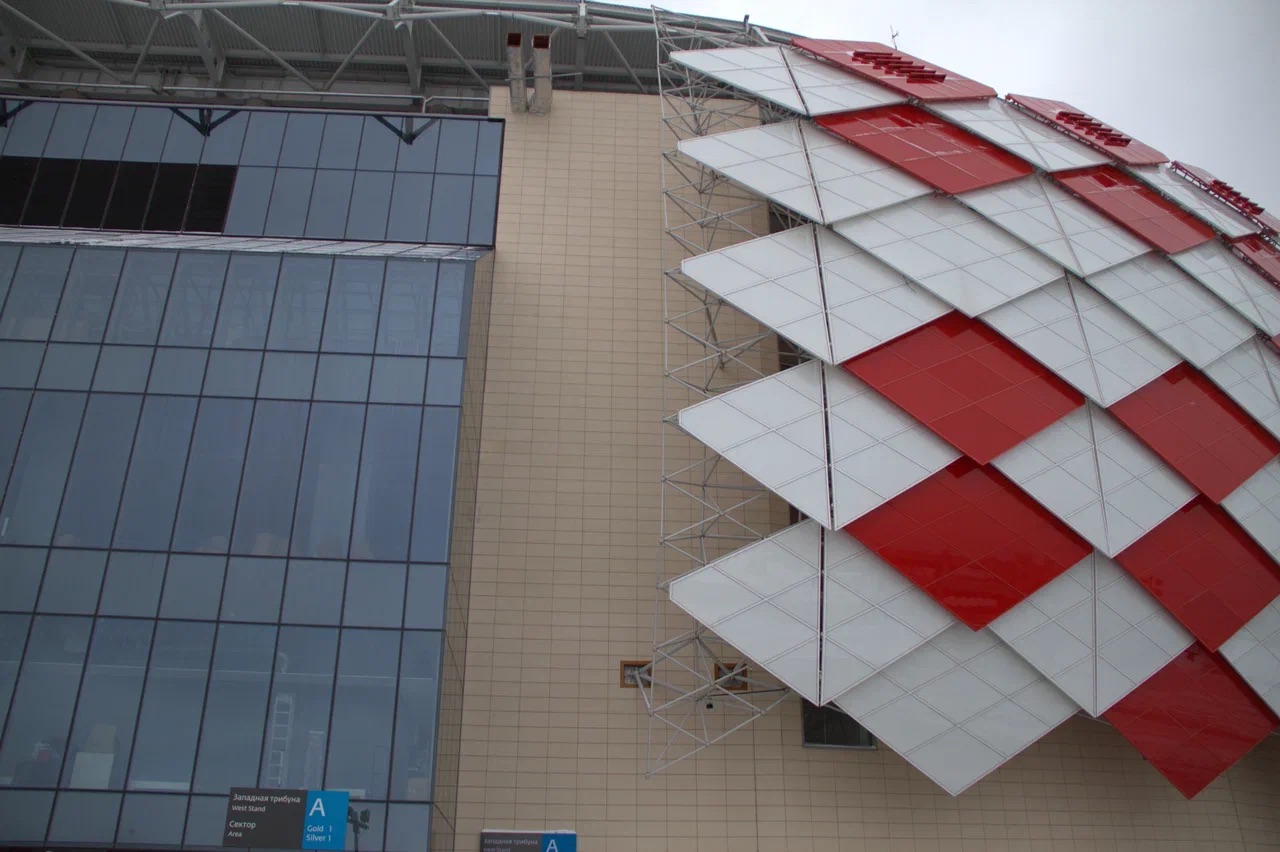 Навесной и вентилируемый фасад для стадиона Спартак
