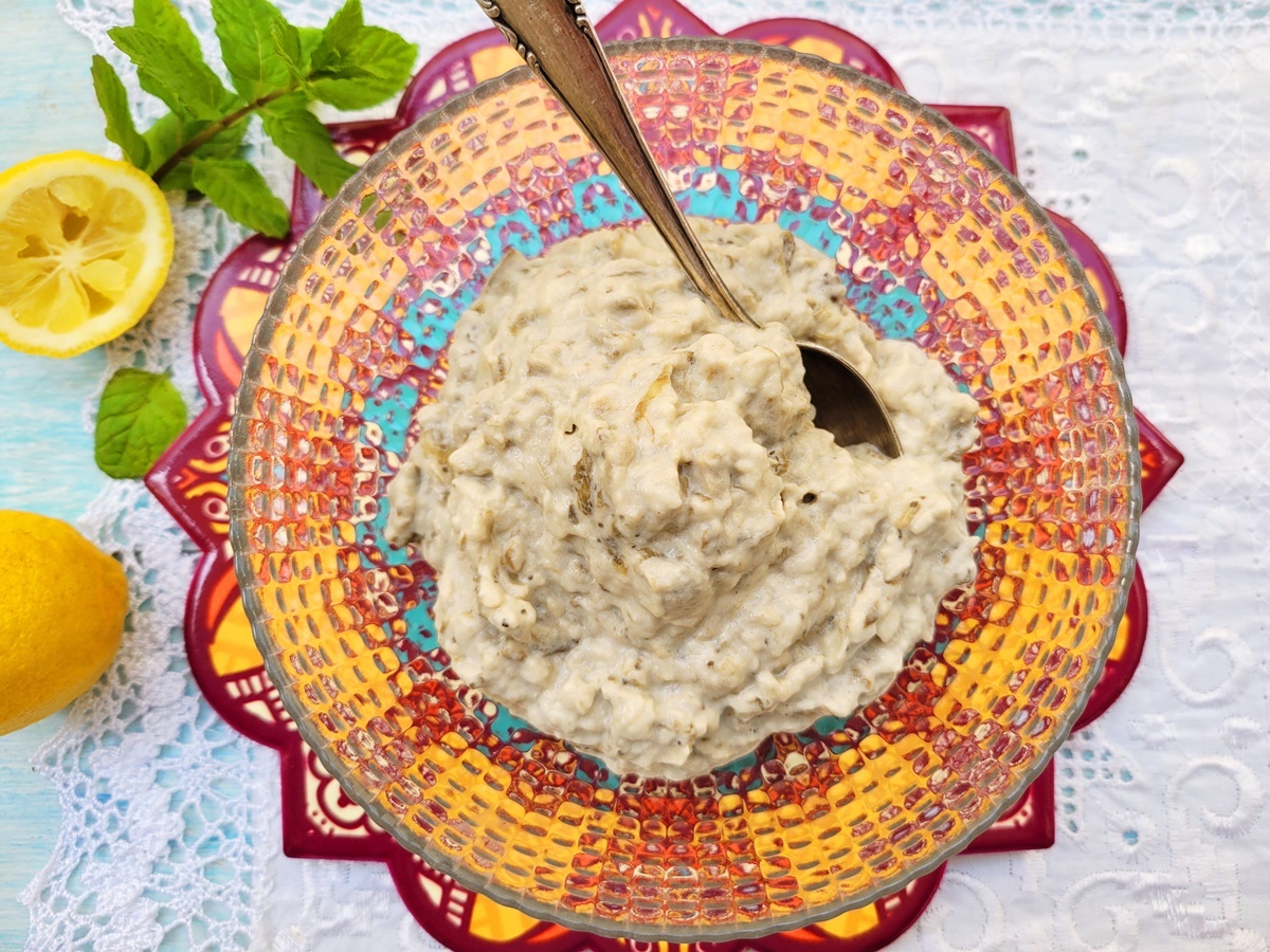 Баклажанная икра с тахини - подробный фото рецепт. Израильская кухня.