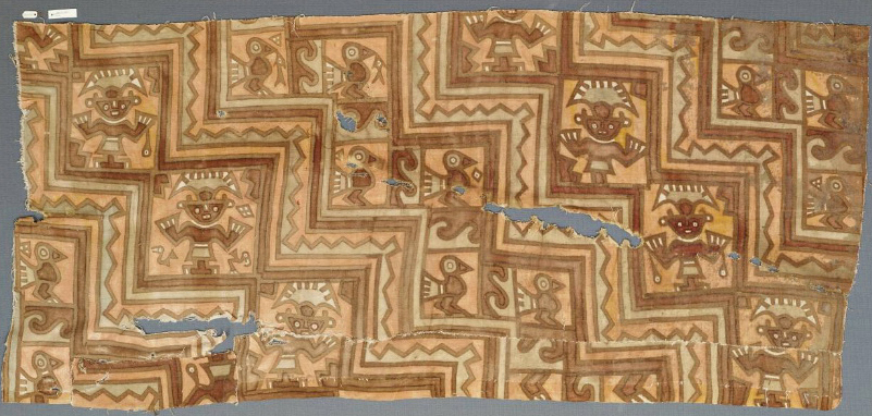 Фрагмент ткани, культура Чанкай (1300-1470 гг. н.э.). Коллекция Dallas Museum of Art.