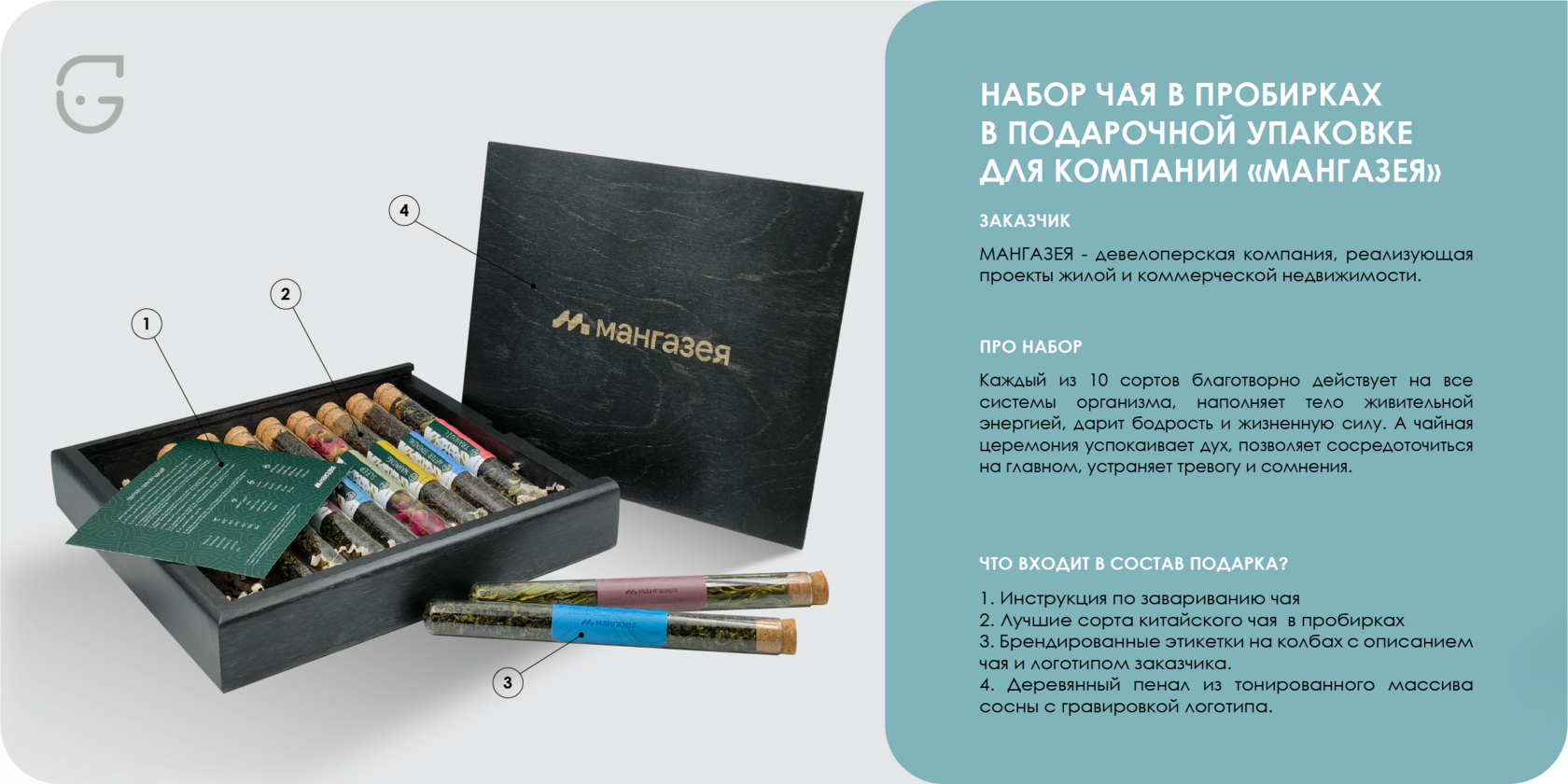 ароматный чай в стильной упаковке с аксессуарами