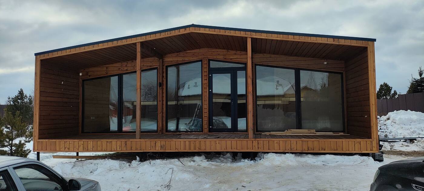 Каркасный дом Тайга 54+18, 72 м², кадр 3 со сдачи объекта