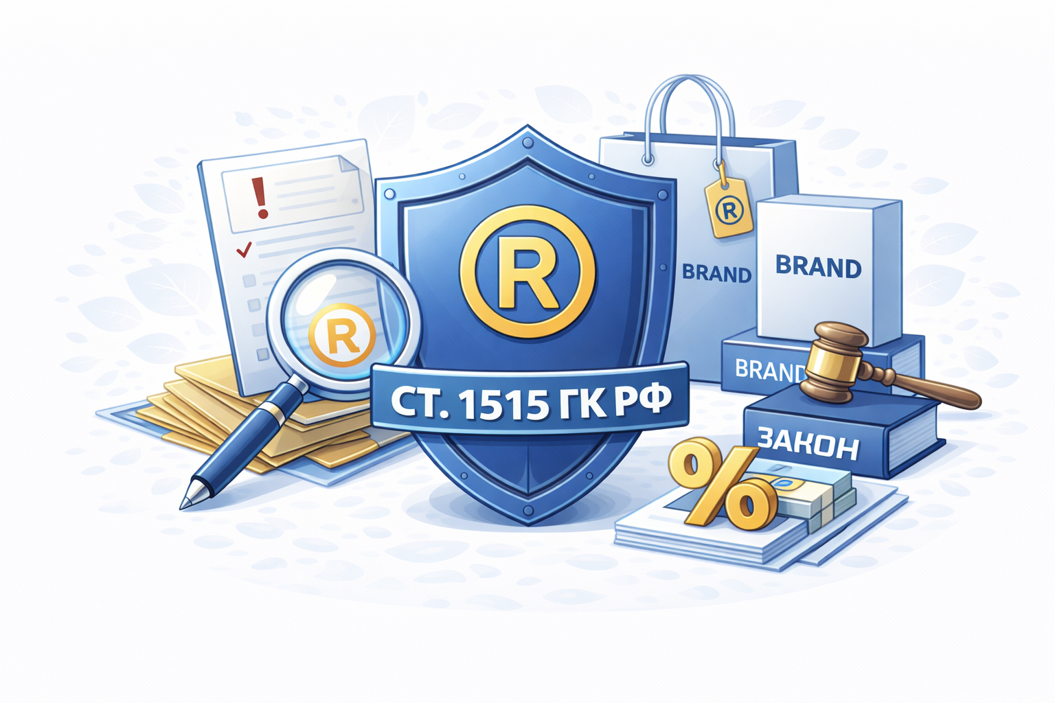 Защита бизнеса от претензий правообладателей по товарным знакам и взыскания компенсации по статье 1515 ГК РФ