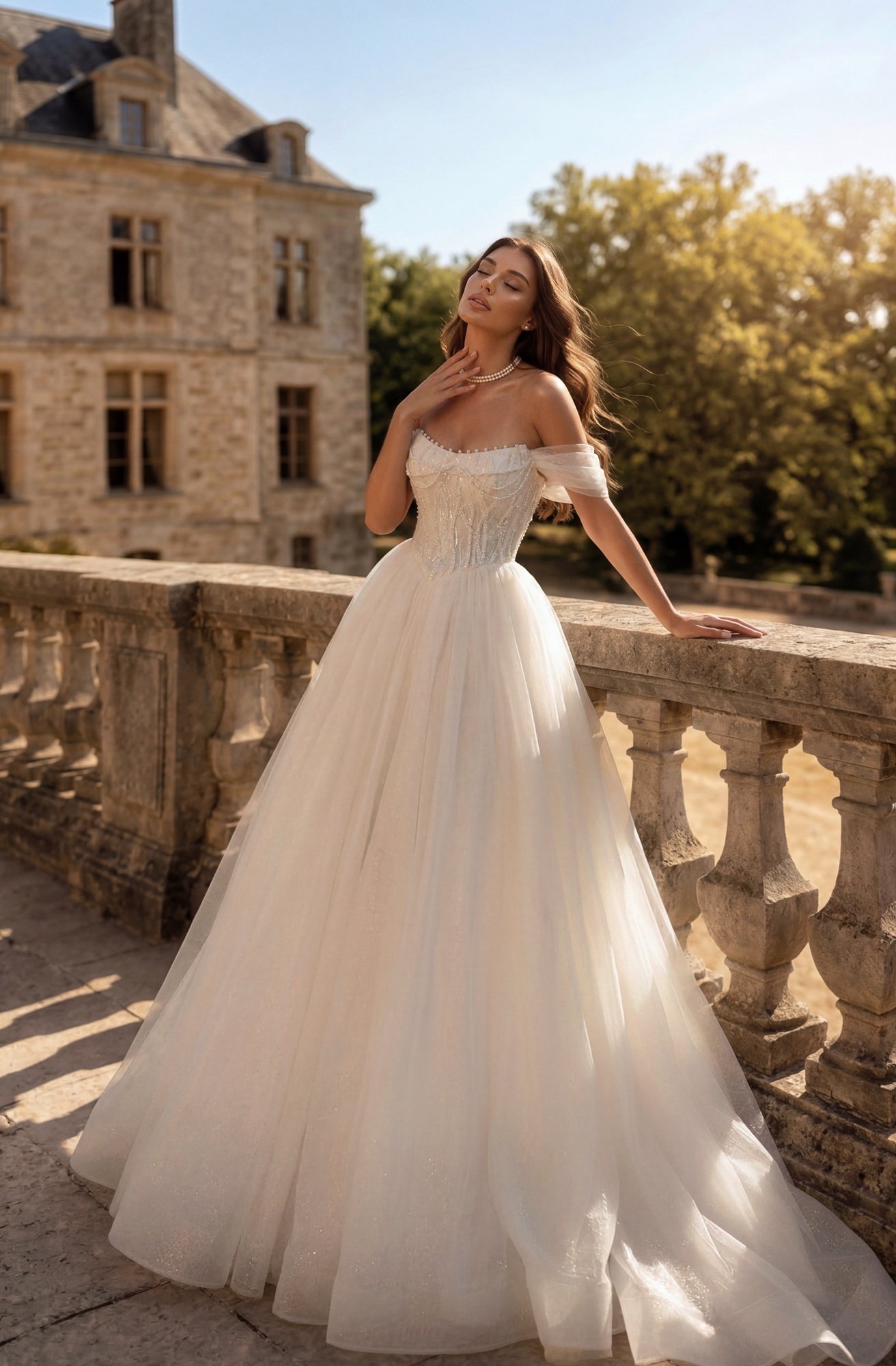 свадебное платье с красивым корсетом