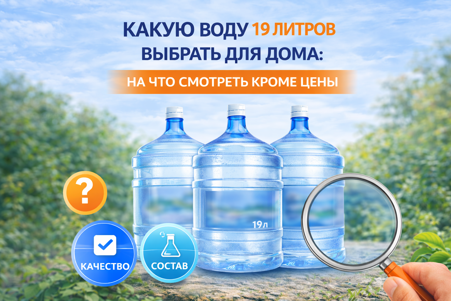 иллюстрация для статьи на тему Какую воду 19 литров выбрать для дома