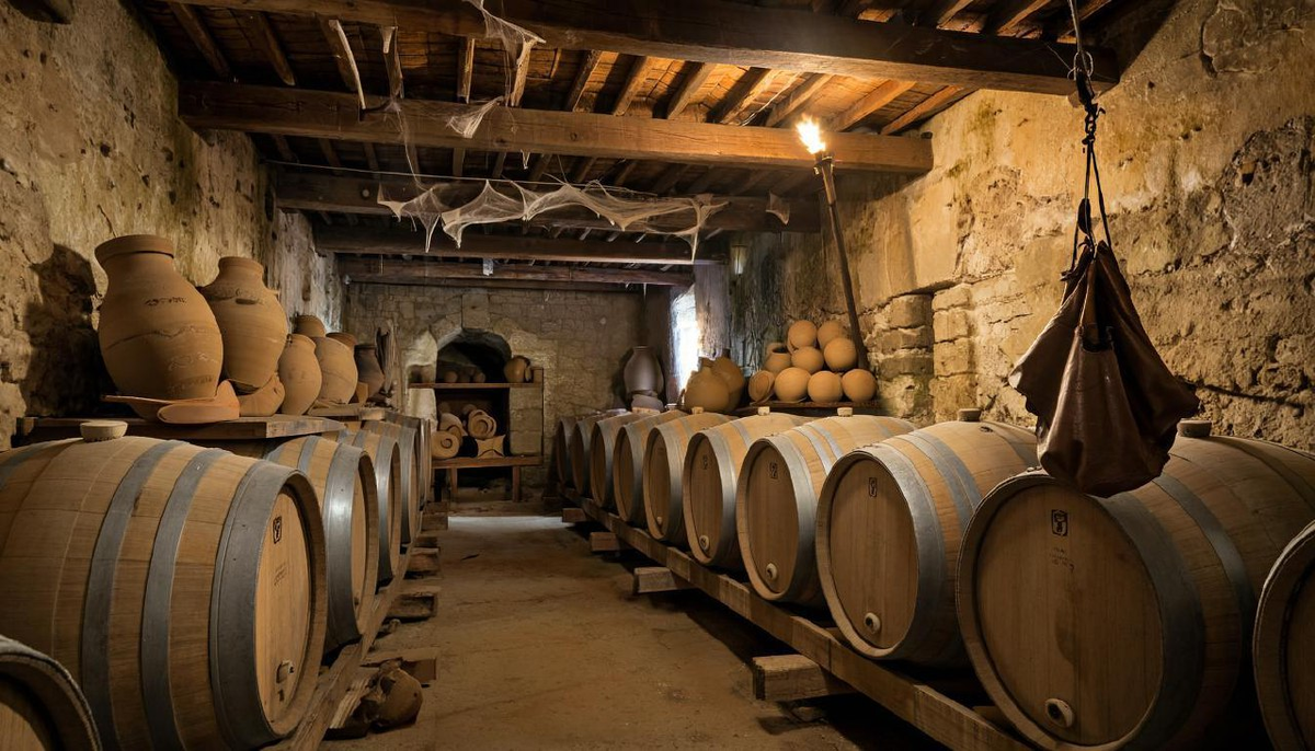 Хранение вина до эпохи стеклянной бутылки: в бочках и амфорах