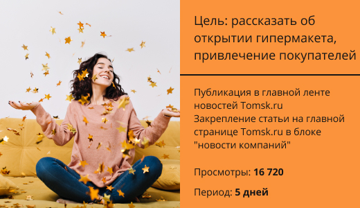 продвижение гипермаркета