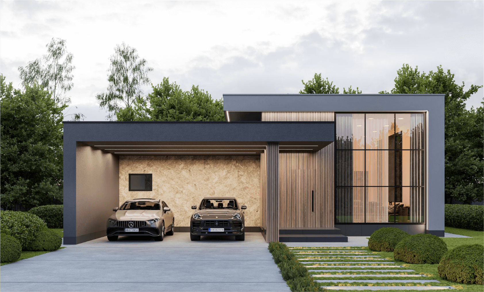 Проект Eclipse 116 m². Смелость и гармоничность архитектурных решений, безусловный стиль и функциональность – все это делает проект частного дома Eclipse безусловным исключением, затмевающим устаревшие архитектурные шаблоны.