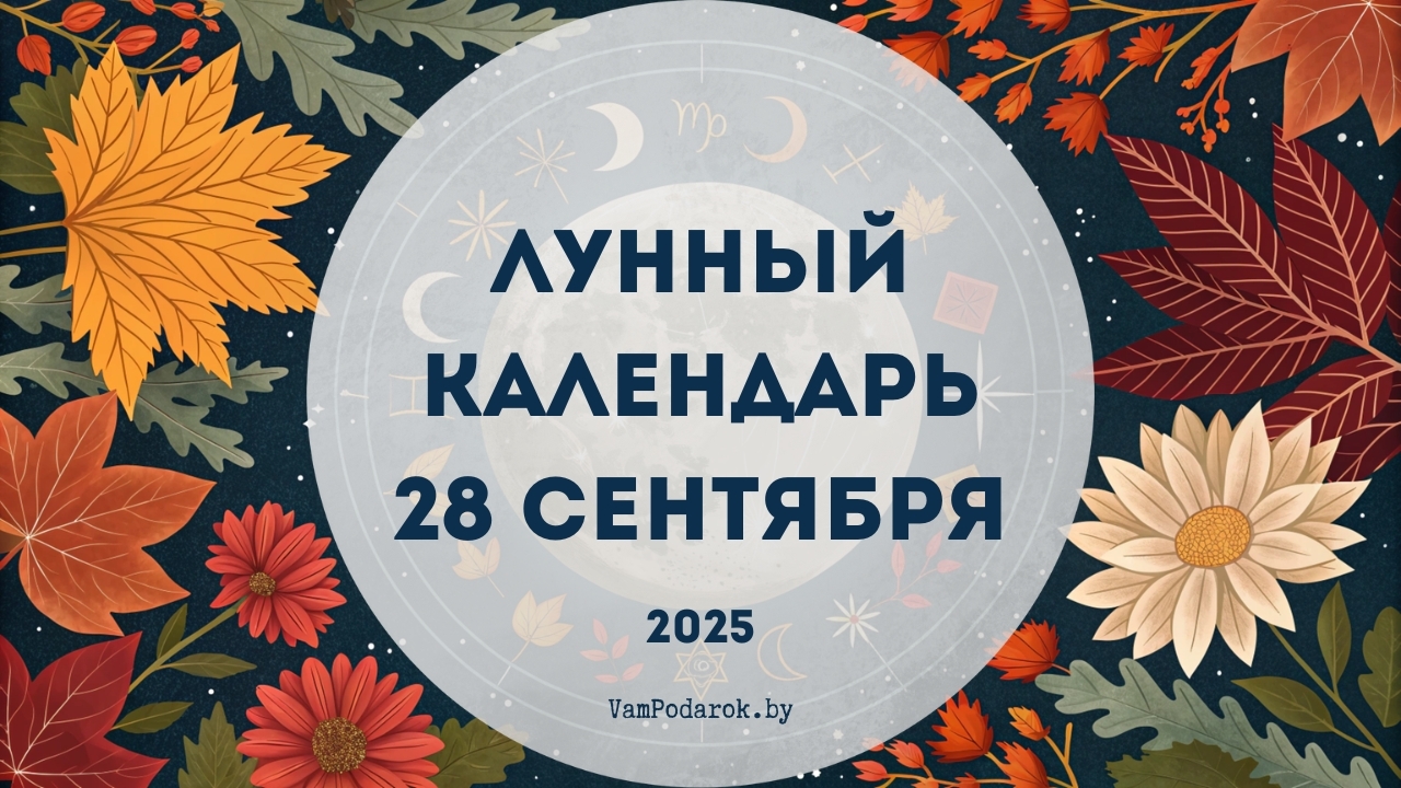 Лунный календарь на 28 сентября 2025 года