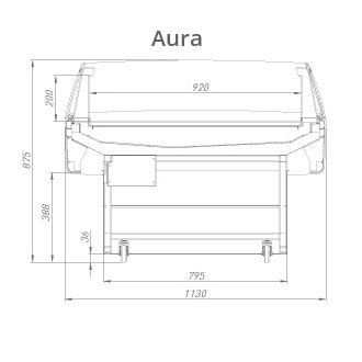 Витрина Брэндфорд / Brandford AURA чертёж