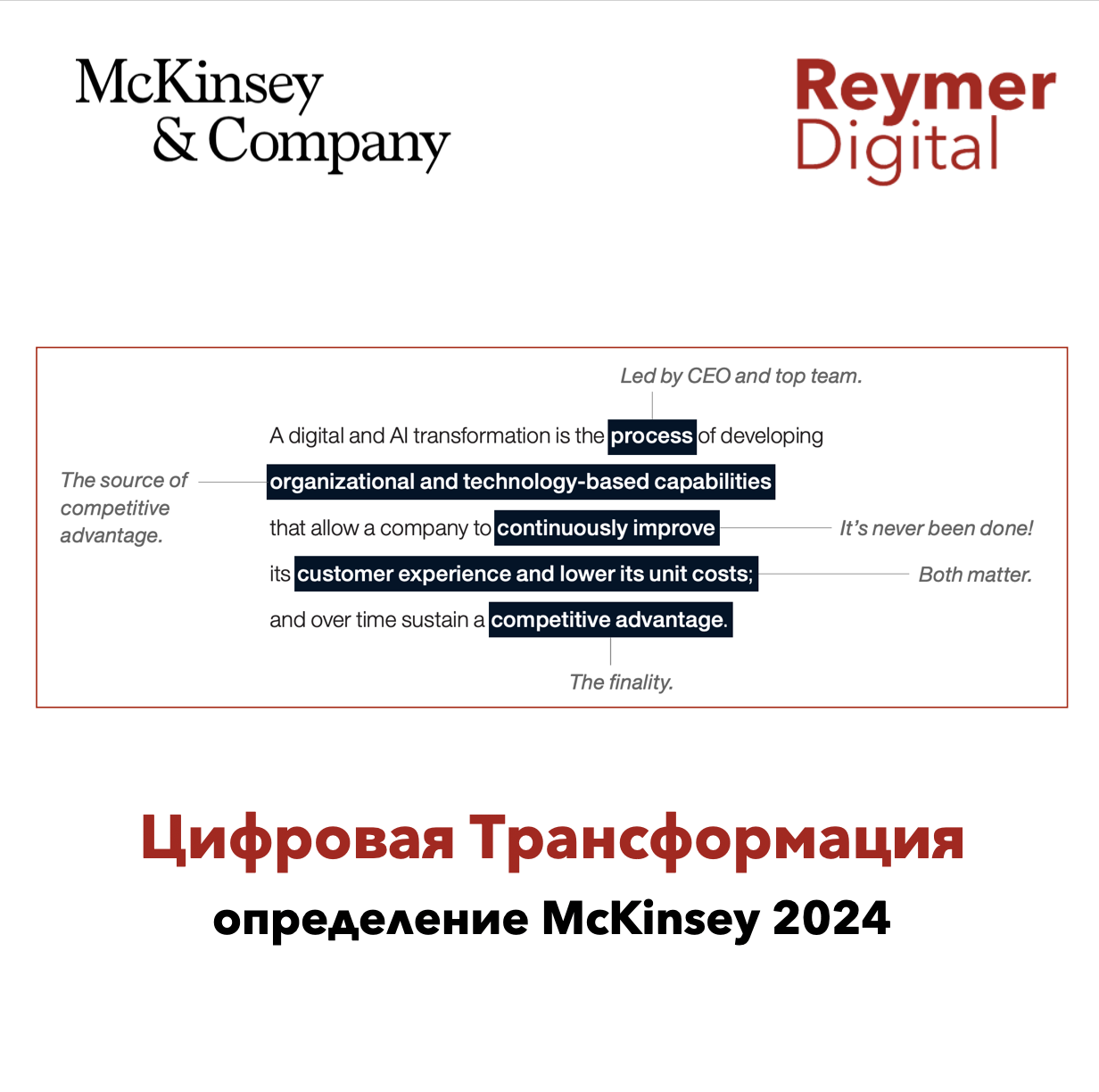 Цифровая трансформация: новое определение от McKinsey для бизнеса