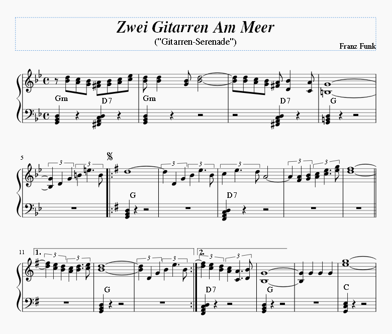 Zwei Gitarren Am Meer