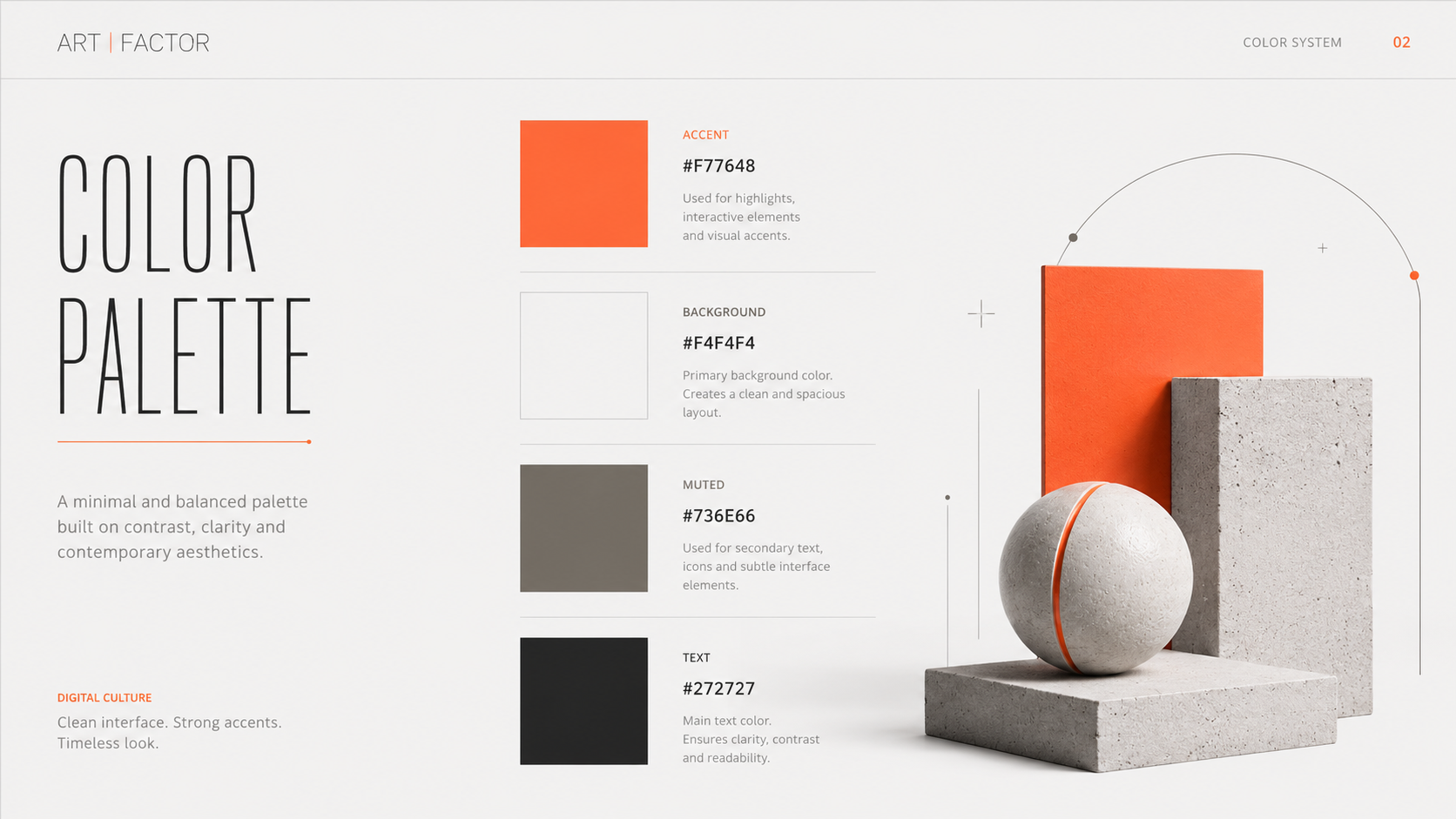 ART FACTOR — color system