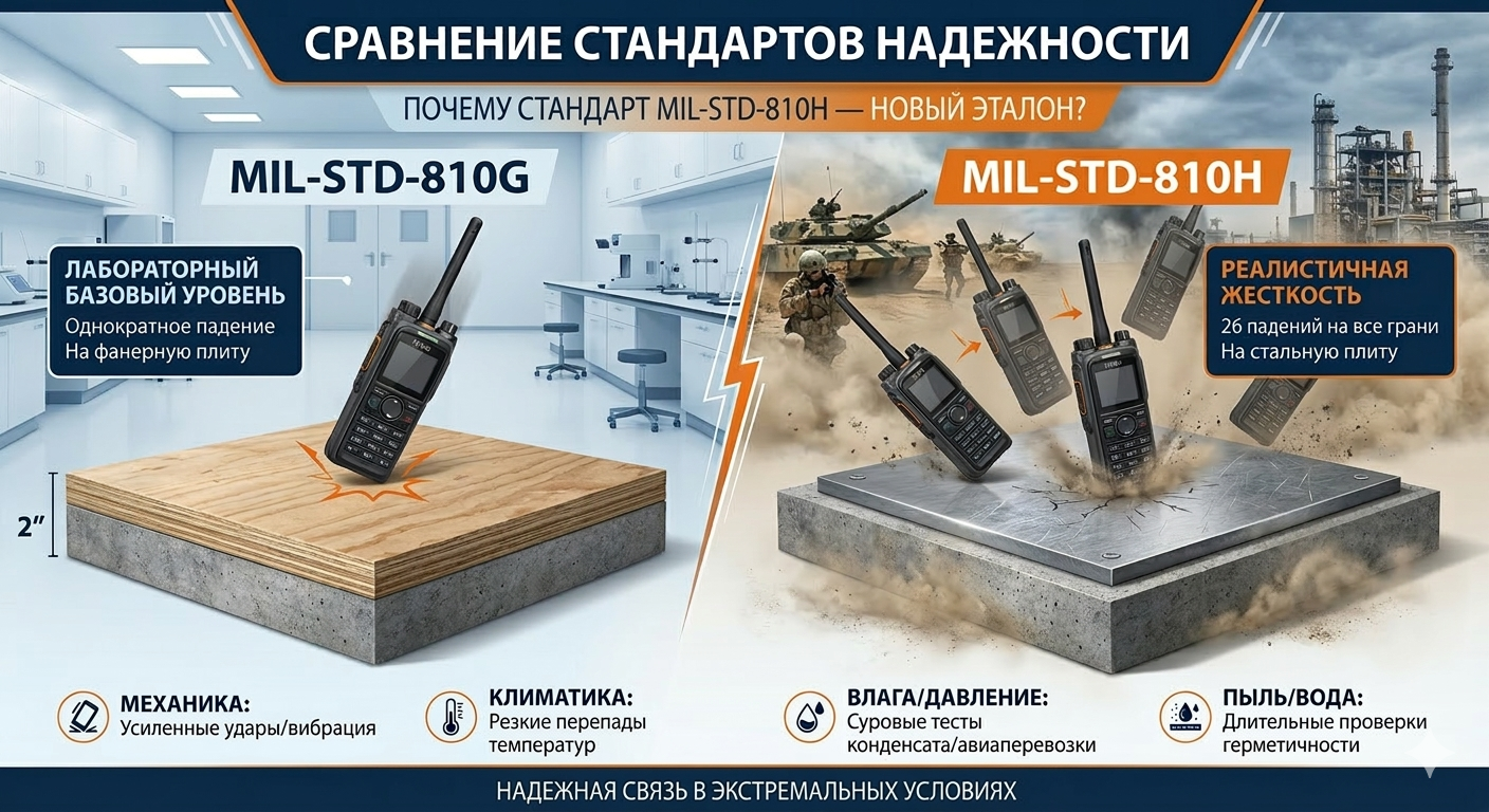 MIL-STD-810H против 810G