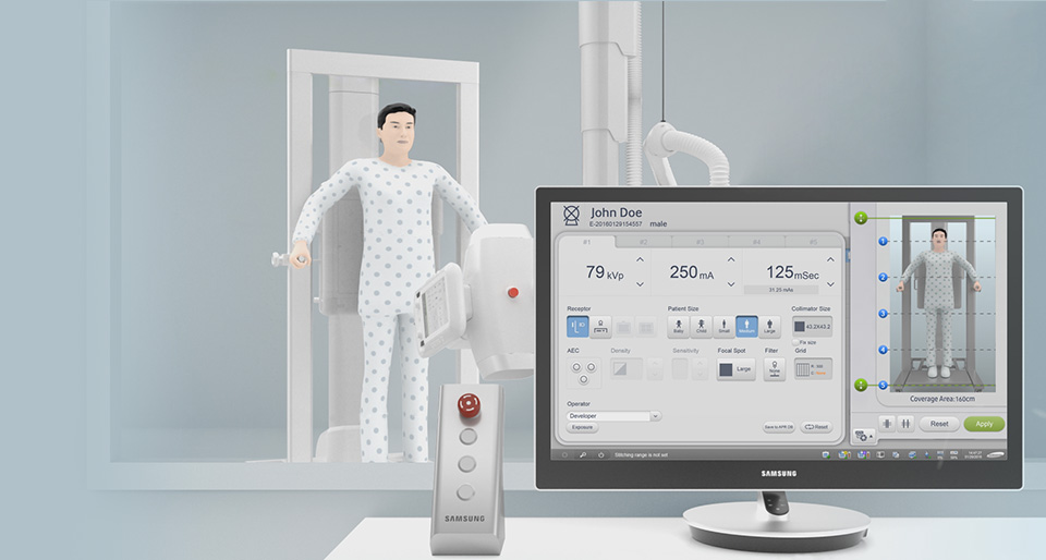 Потолочный цифровой рентген Samsung GC85 | Россия