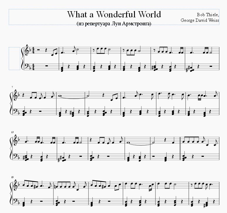 What A Wonderful World