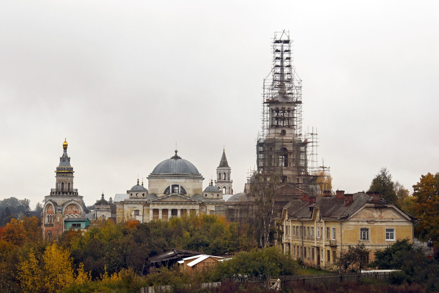 Прокудин Горский Торжок Борисоглебский монастырь. Торжок Кремль.