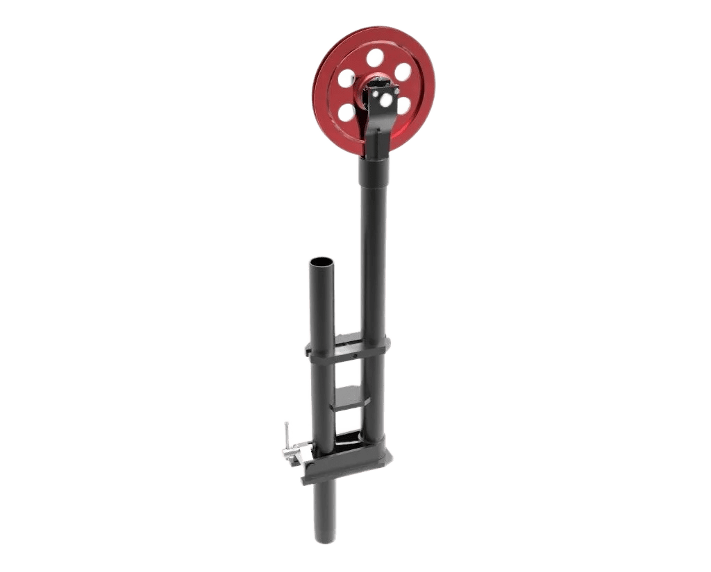 Sheave bracket assembly with a sheave