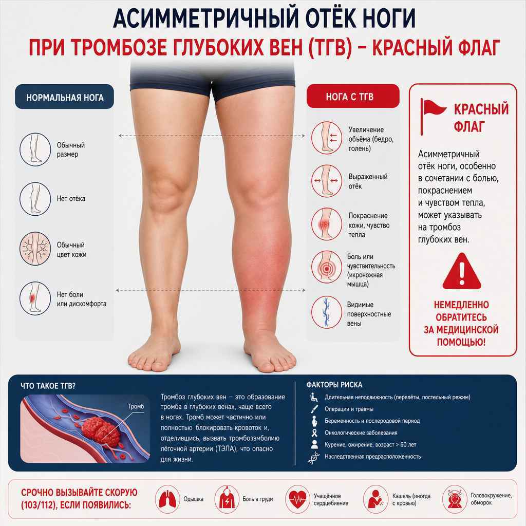 Схема нормального и несостоятельного венозного клапана