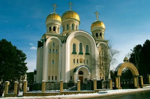 Фото храма зимой города Кисловодска