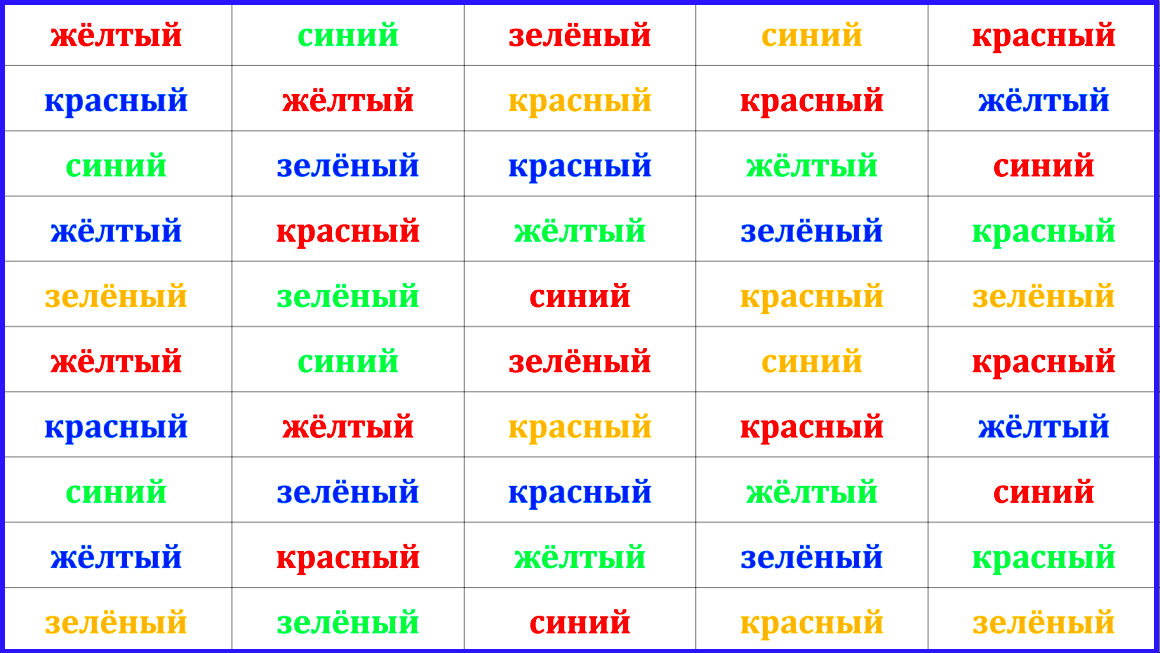 Цветной текст красный