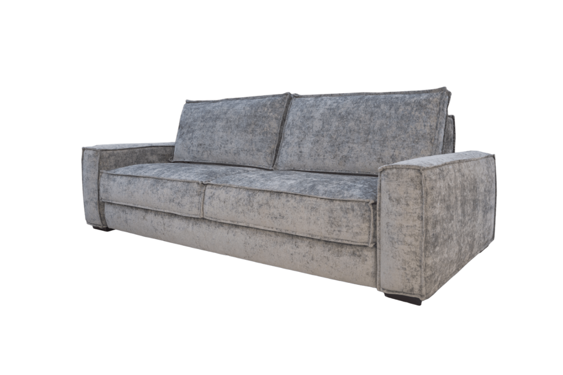 диван прямой серый