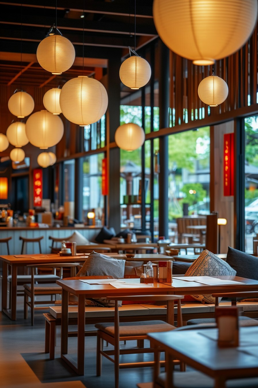 Интерьер суши-кафе