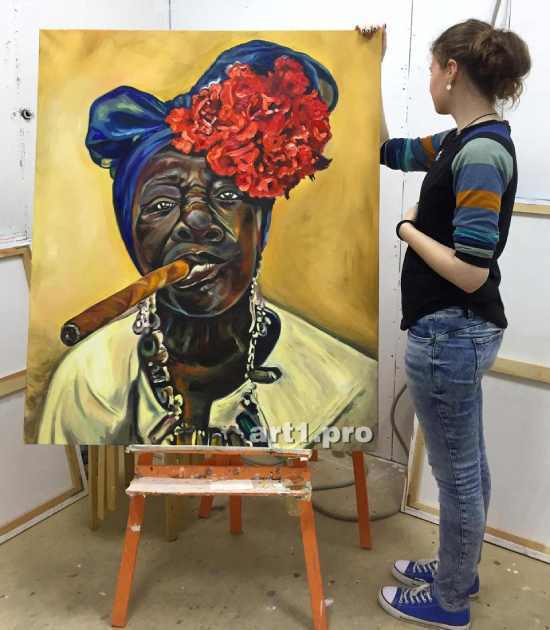 картина африканка